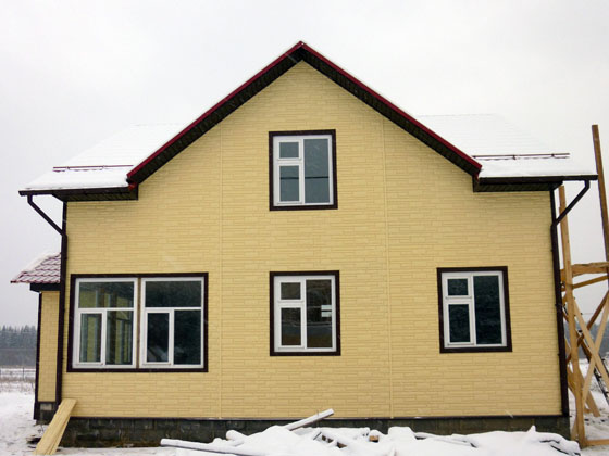 Обшивка стен дома профнастилом Обшивка стен дома профнастилом