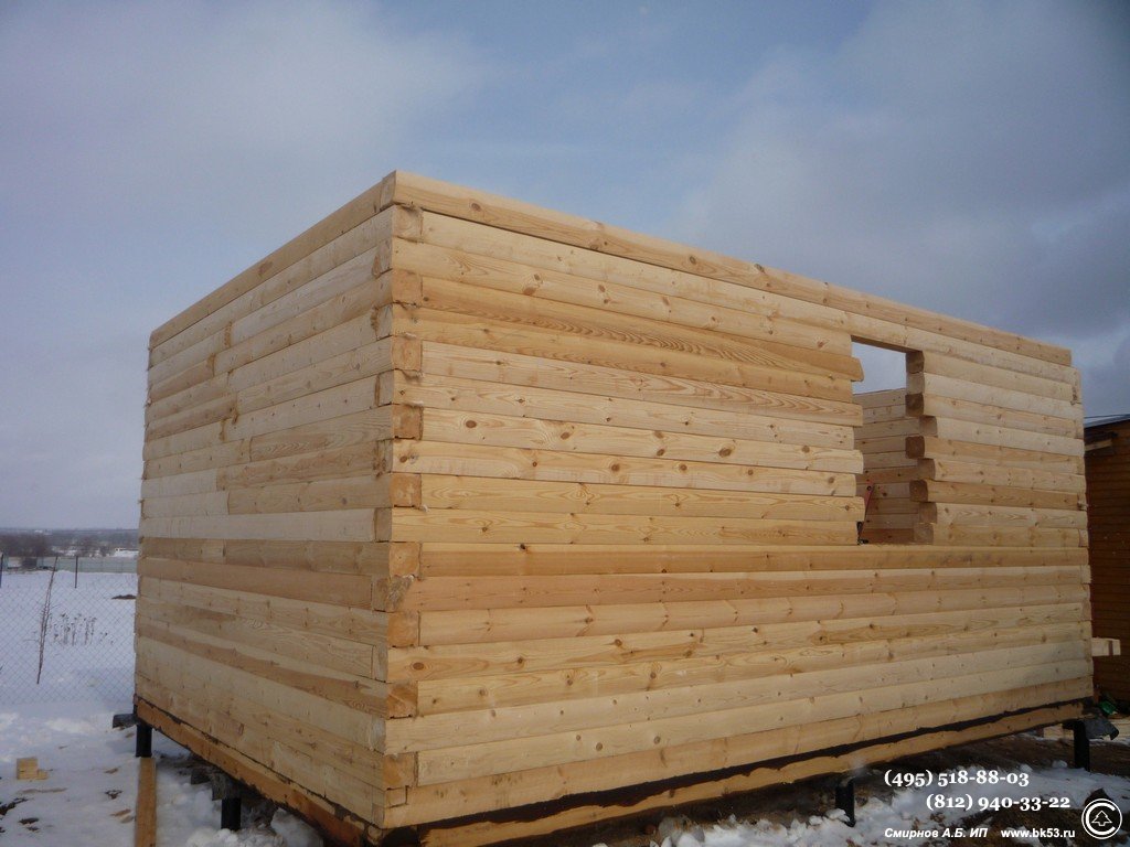 Баня из бруса 100х100 6х4 Баня из бруса 100х100 6х4